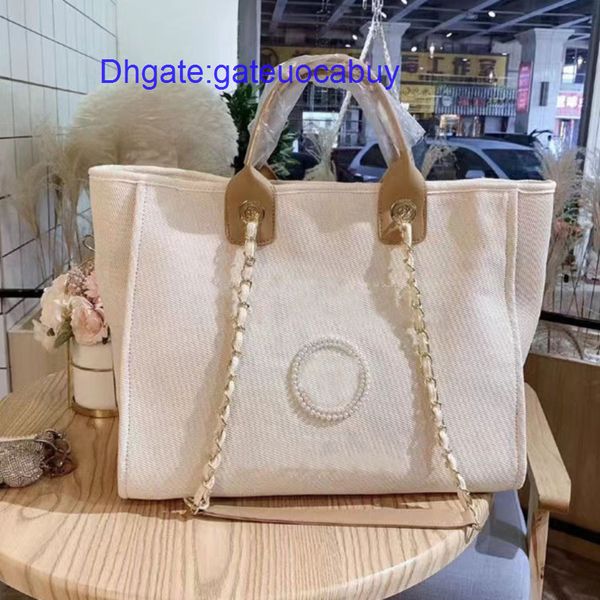 

designers luxury fashion beach bags brand ch women handbags pearl evening bag female canvas portable high-capacity classic trend big handbag, Black;red