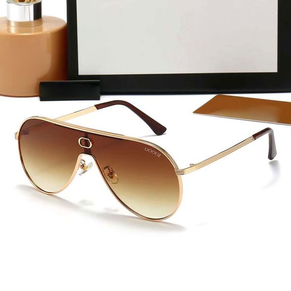 

2022 new designer sunglasses beach fashion eyewear frame metal frame for man woman 6 option high quality, White;black