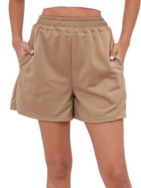 

high waist slant pockets shorts i0qg#, White;black