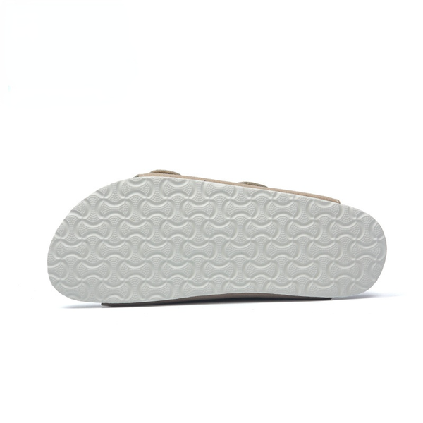

cow suede leather women slippers cork comfy soft female summer shoes slippers women beach shoes sandals slides, Black;yellow