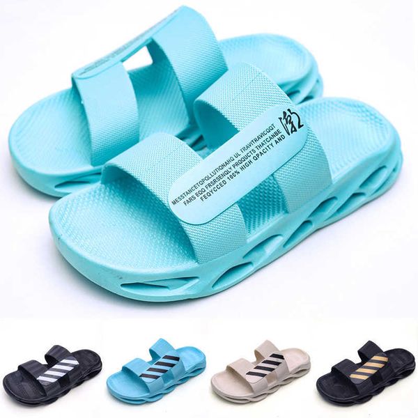 

twist bottom slippers 2022 summer fashion cool men's outdoor casual beach shoes eva house bathroom massage sandals designer classic lux, Black