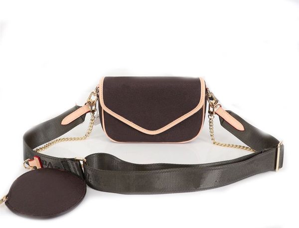 

fashion designers women handbags luxurys lady shoulder bags highs quality leather messenger bag classic flowers crossbody purses chains plai