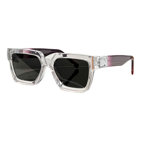 

classic designer millionaire sunglasses 96006 grape purple gradient temples limited edition catwalk summer outdoor uv400 mens womens glasses, White;black