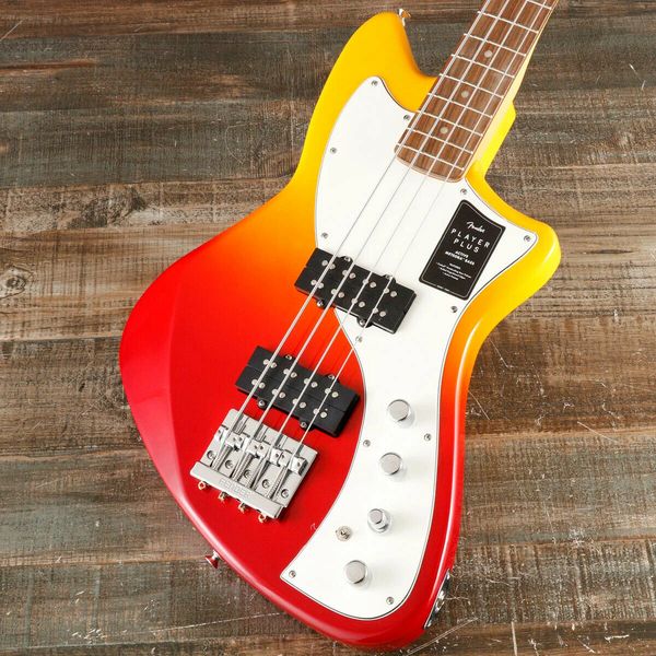 

player plus active meteora bass tequila sunrise electric bass guitar