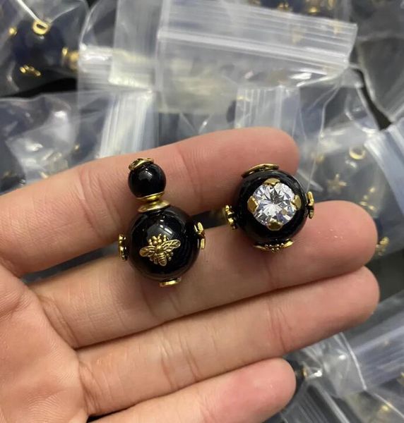 

stud charm gujia earrings luxury jewelry designer original packagingcci letter djia italian high-end vintage letters bee crown stars sparkly, Golden;silver
