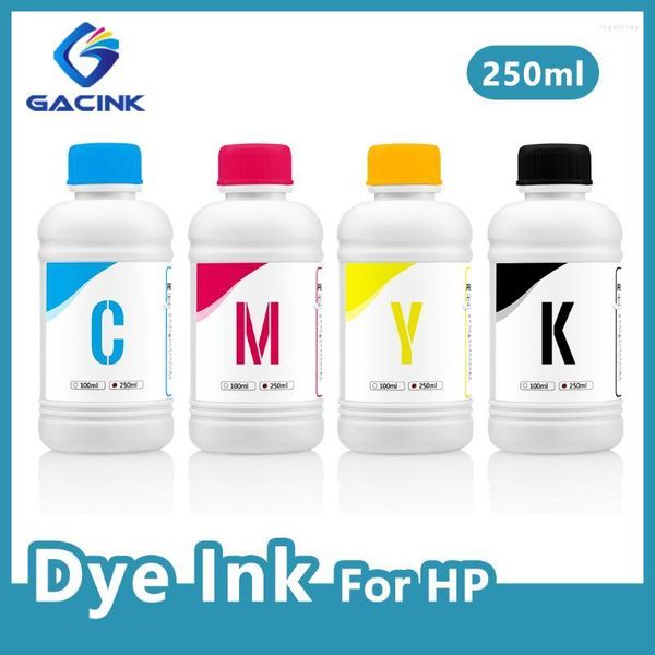 Kits de recarga de tinta para corante 250ml 4Colors/Set Suit All DesignJet 500 800 510 Z2100 Z5200 Impressora Universal Inkink Kitsink ROGE22