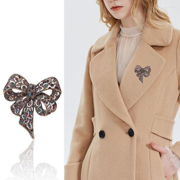 Булавки брошит страза Big Bow Brooch European и American Retro Sex Pin Accessoryspins