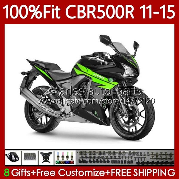 OEM TRABALIFICAÇÃO PARA HONDA CBR 500 R CC 500R 2011-2015 Corpo 126No.120 Verde Preto CBR-500R CBR500 R CBR500R 2012 2013 2014 2015 CBR500RR 11 12 13 14 15 Feeding Injecção