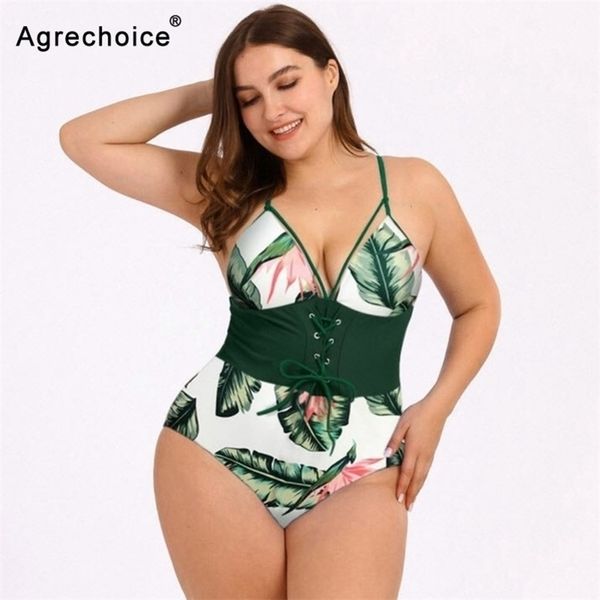 

printed plus size swimwear women swimsuit female push up bathing suit summer beachwear swimming suit monokini 3xl y200824, White;black