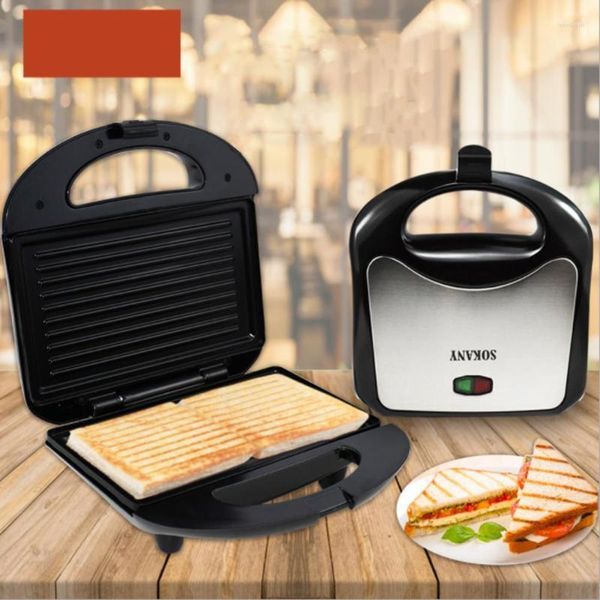 Stampi da forno per la colazione Uova elettriche Sandwich Maker 750W 220V Mini Grill Tostapane Macchina per il pane da cucina