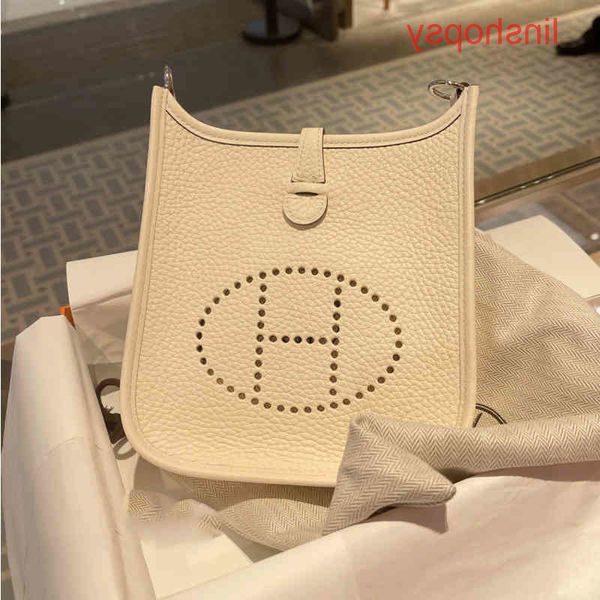 

classic hermee leather bucket bag shoulder herme designer evelyn bags lychee w