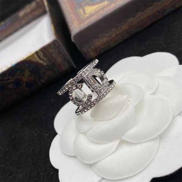 

82% off online sale new nose inlaid diamond opening women's simple ring, Silver