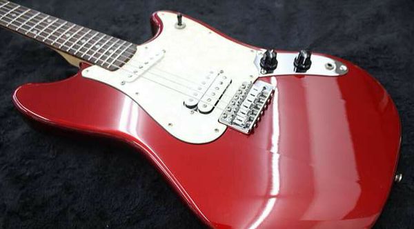 

squier electric guitar cyclone candy apple red