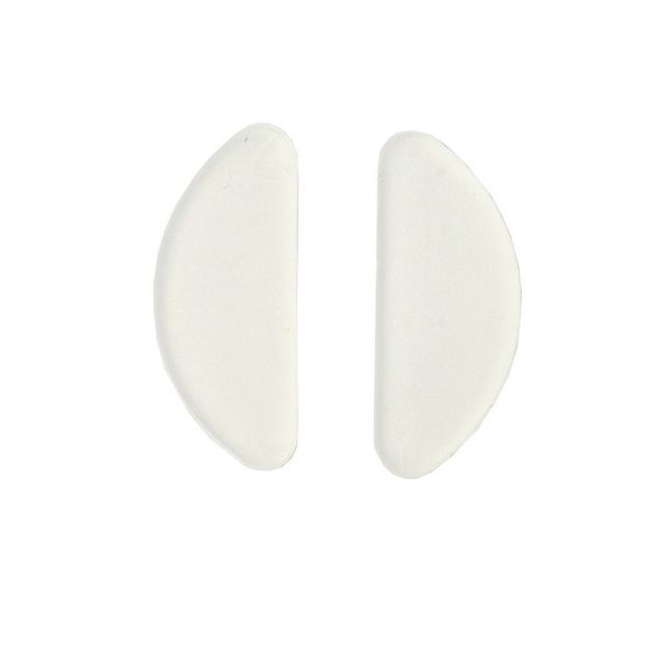 Occhiali da sole 10 Stuks Glazen Neus Pads Adesivo in silicone NeusPads Antiscivolo Wit Dunne Naselli Voor Bril Brillen Accessori per occhiali