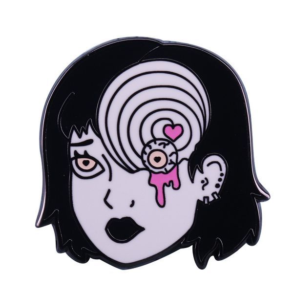 

ito runer horror strange eye brooch, Blue