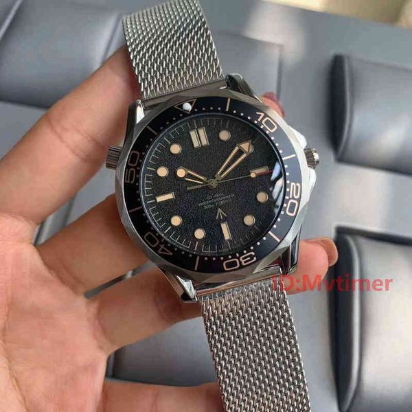 

stainless diver 007 mens steel mechanical automatic watch men es movement clasp wristwatches e236, Slivery;brown