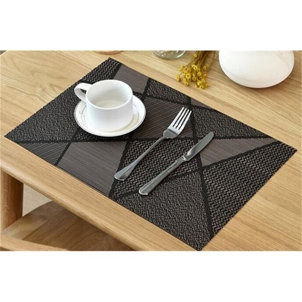 Fyjafon 4/6pieces mutfak masa paspasları set önleyici anti-kayma pvc placemats ısı koruma masası paspas kolay yıkanabilir masa paspasları ev dekor t200415