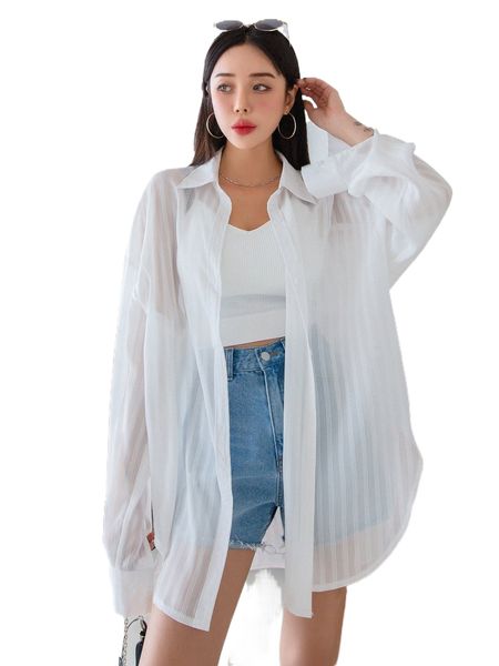 

dazy drop shoulder blouse without camisole b6ji#, White