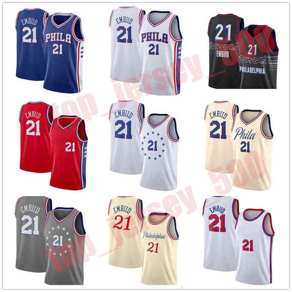 

basketball jersey21 joel embiid, Black;red