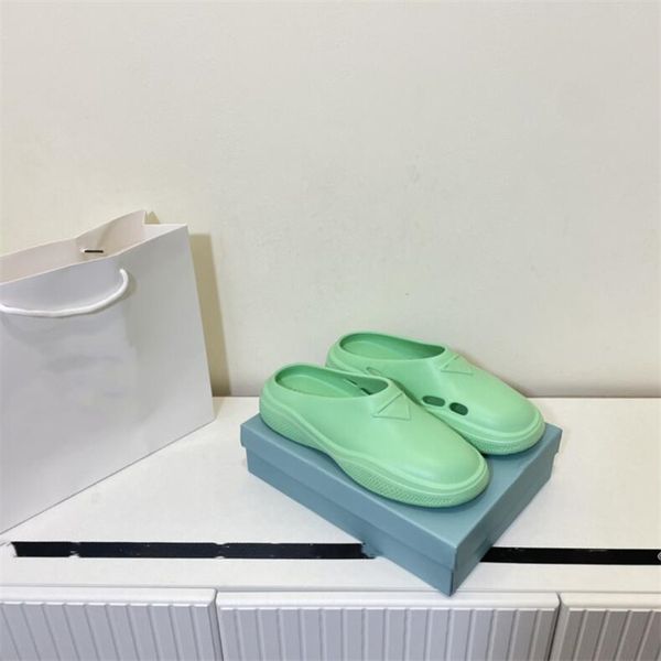 

branded sandal women's sandals designer slipper leather heels summer flats high heels fashion flat flip-flops classic slippers size 35-, Black