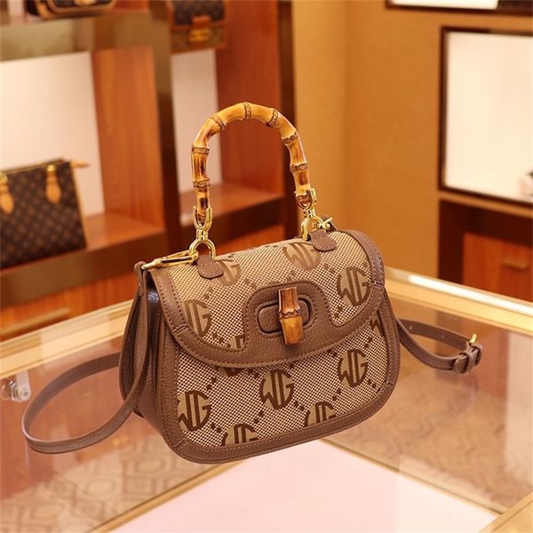 

84% off factory wholesale bamboo handbag female new style jacquard small heavy
