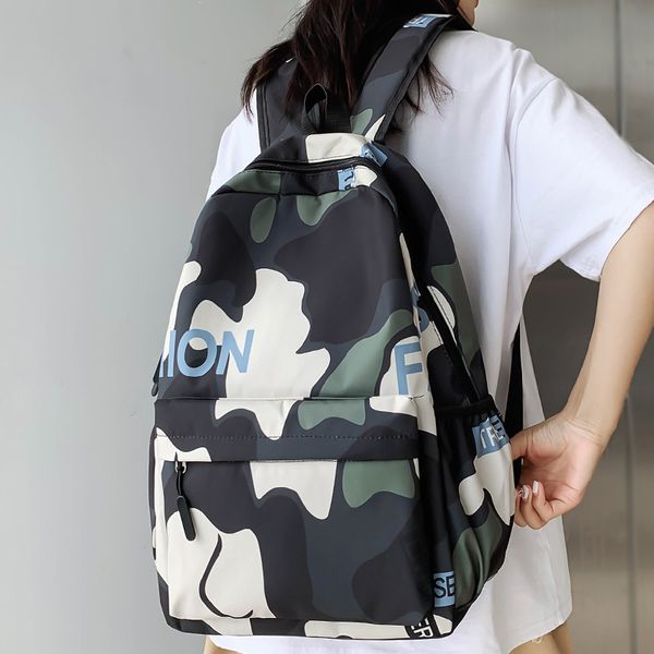 Mädchen Junge Camouflage College Rucksack Mode Coole Dame Reise Freizeit Tasche Männer Frauen Laptop Schule Rucksack Weiblich Männlich Buch Taschen