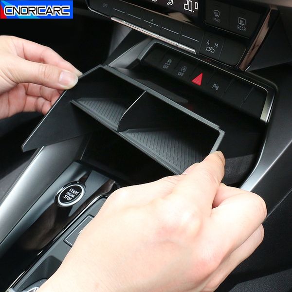 

car central console storage glove box holder tray decoration for audi a3 8y sportback sedan 2021 lhd interior accessories