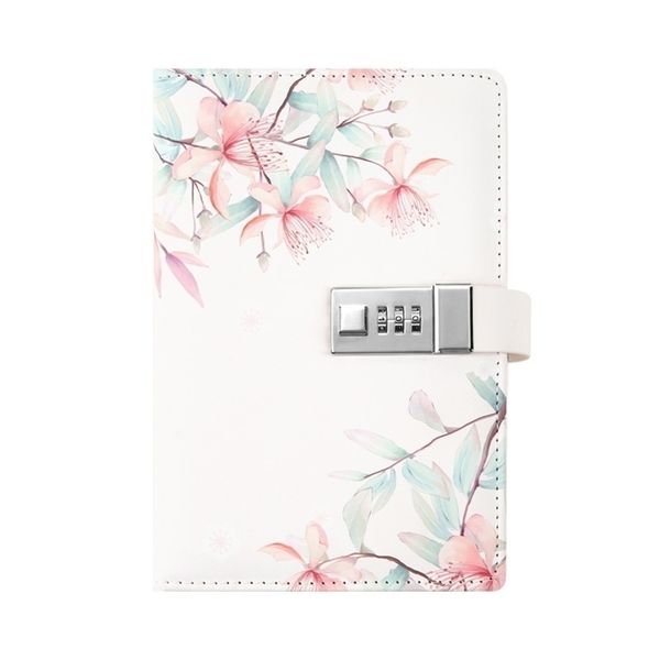 Nuovo design Combination Lock Diary Lined Notepad Hardcover Executive Notebook 551x787 pollici senza pennaTPN053 T200727