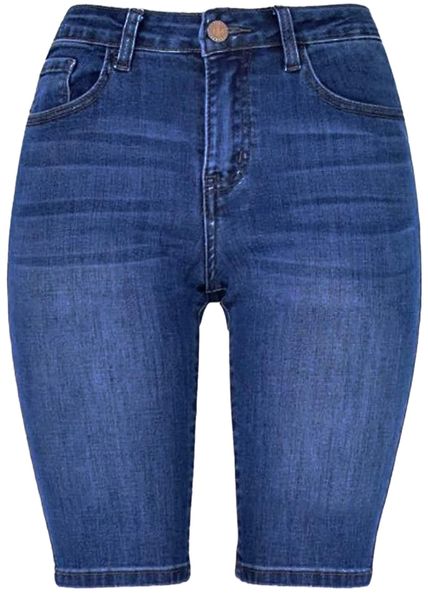 

women's bermuda denim shorts skinny stretch short jeans 35uj#, White;black