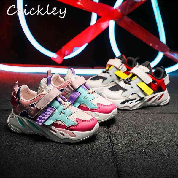 

spring kids sneakers mesh collage sports shoes for children toddlers boys running shoes non slip shoes girls g220422, Black;red
