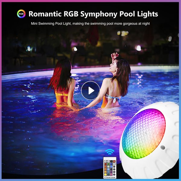 Unterwasserbeleuchtung 16 Farben IP68 LED 38W LED-Licht 12V Teich RGB Home Ourtdoor Spotlight Lampe