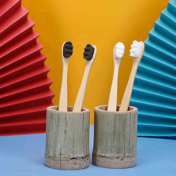 

toothbrush natural bamboo handle toothbrush millions of ultra fine soft nano bristles whitening tooth care 0312