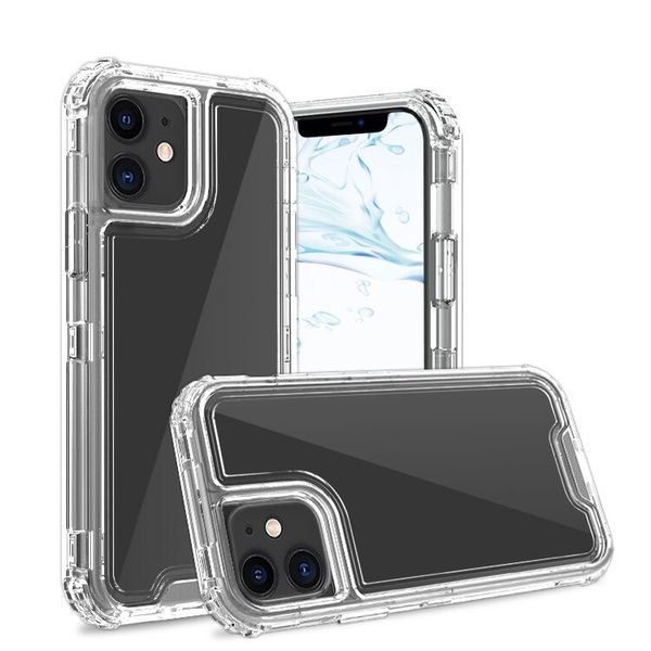 Para iPhone 13 Pro Max Mini Hybrid TPU PC Capas telefônicas para Samsung A72 A53 A52 A12 A13 5G S22 Ultra S21 Plus Combo Caso Impobrável Metro Cricket Verizon T-Mobile Boostmobile