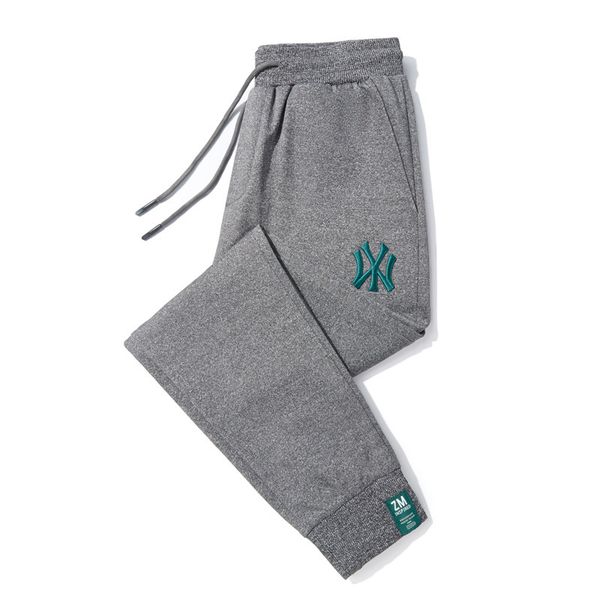 

2022 fashion classic brand men pants casual embroidery trousers gym fitness pant elastic breathable mountaineering tracksuit trousers bottom, Black