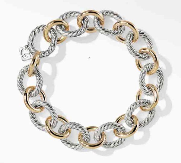 Herrenschmuck Trend Dy Armband Gold Charm Designer Damen Platin Twisted Wire Armbänder Hot Round Plattiert Kopf Hanf Mode Vielseitig Verkauf von Schmuckzubehör