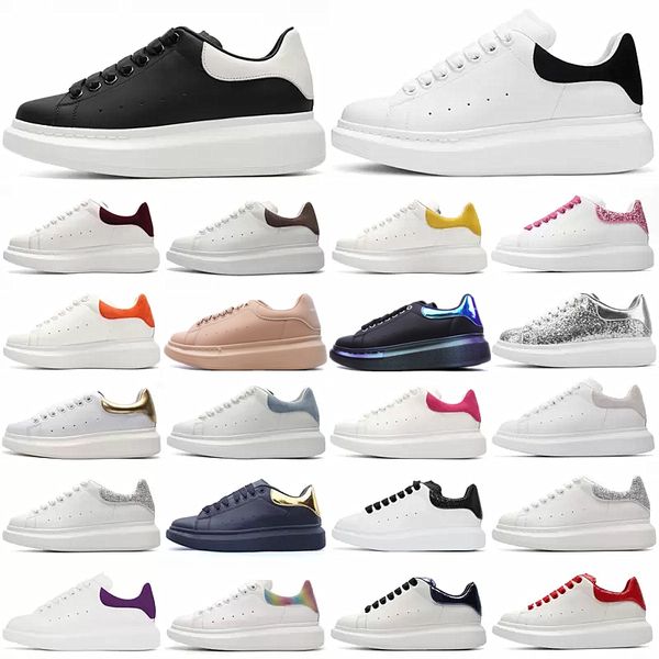 

new classic casual run shoes white black leather luxury velvet suede womens espadrilles trainers mens blue flats lace up platform sole sneak