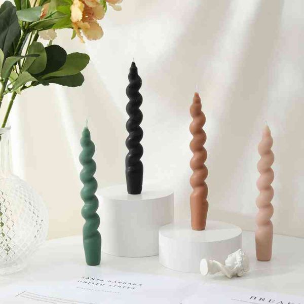 

factory outlet spiral alien long rod twisted home decorative candle