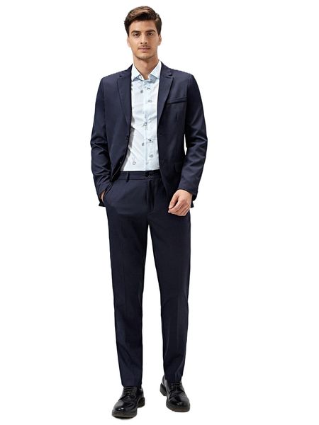 

men single breasted blazer & tailored pants g4ym#, White;black