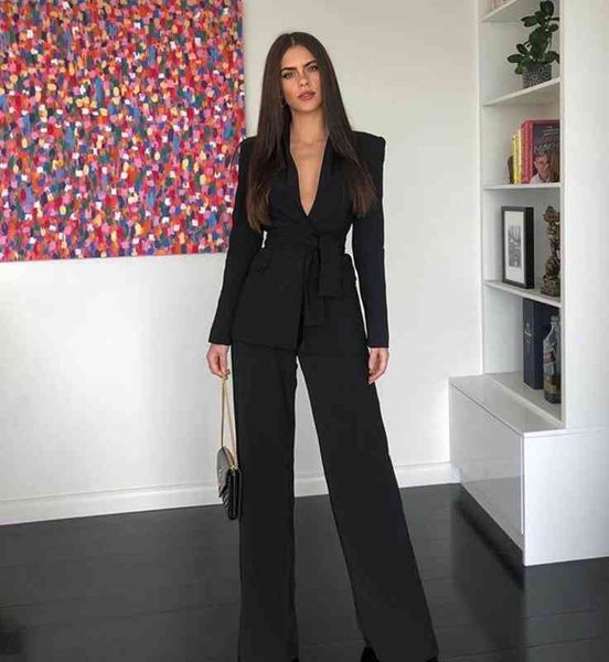

women's two piece pants spring fashion celebrity white-collar temperament suit