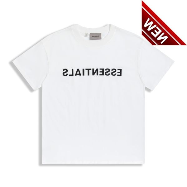 

50% off discount 2022 summer fog bear of god double thread ess men's and women's loose t-shirt letter short sleeve yt456, White;black