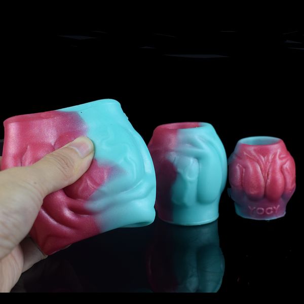 Новый силиконовый узел для фаллоимитаторов сексуальной игрушки мужчины гей -член увеличение 3 размера, чтобы выбрать растягивающий продукт для пениса