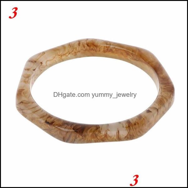 

bangle bracelets jewelry tortoiseshell acrylic bracelet resin brown leopard mottled women drop delivery 2021 lqkfd, Black
