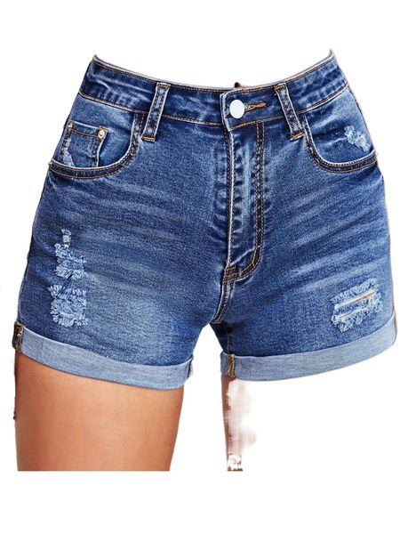 

distressed rolled denim shorts b2lk#, White;black