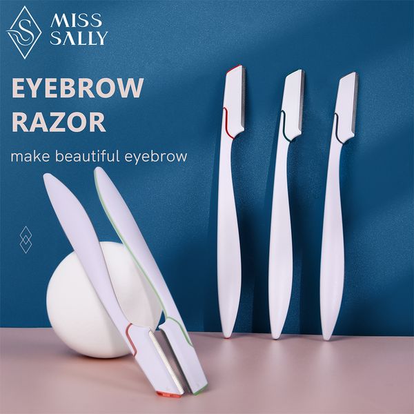 5 teile/satz Tragbare Frauen Augenbraue Rasierer Trimmer Gesichts Haar Remover Sharp Japanische Klinge Schneiden Sicherheit Make-Up-Tools