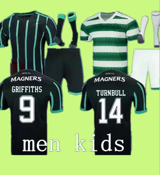 

soccer jersey 22 23 celtic away home jota ajeti 2022 2023 mens kids abada mcgregor turnbull kyogo starfelt carter-vickers baby junior infant, Black;yellow