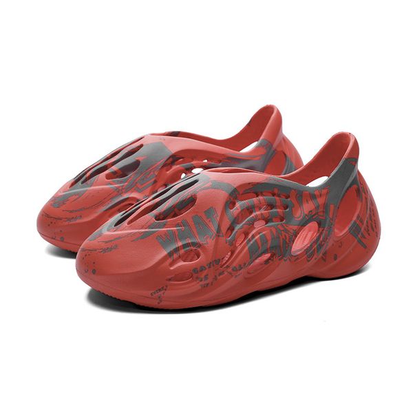 

slipper sandals creative coconut women's hole casual seaside fashion sandals outdoor slippers foam running shoes, Black