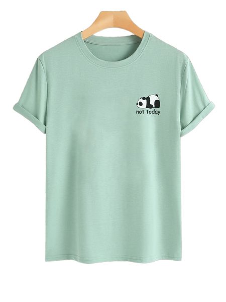 

men letter & cartoon graphic tee o1px#, White;black