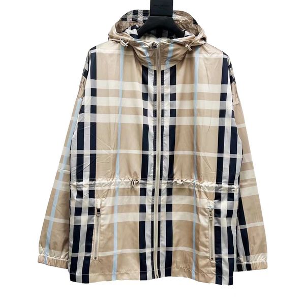 

rry men and women light luxury 21fw large plaid striped jacket, Black;brown