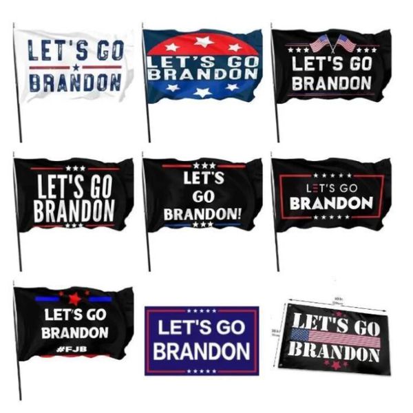 Dhl maßgeschneiderte Lets Go Brandon-Flagge, Banner, Flaggen, Außen- und Innendekoration, 90 x 150 cm, Polyester