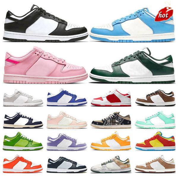 

big size 36-47 men sports shoes dunked women sneakers black white grey fog varsity green unc coast kentucky university red mint mens outdoor